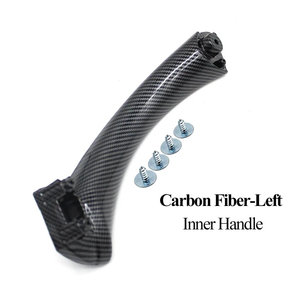 For BMW 3 Series E90 E91 316 318 320 325 Upgraded LHD RHD Carbon Fiber Inner Door Pull Handle Kit Panel Trim Cover Replacement