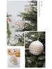Acryl Weihnachtsbaumschmuck: 9-teiliges Set - 8 cm Schaumstoff-Hängekugeln mit Schneeflocken-Transparentdesign