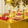 5PCS Waterproof Disposable Tablecloth Shiny Foil Plastic Tablecloth  Holiday Celebration