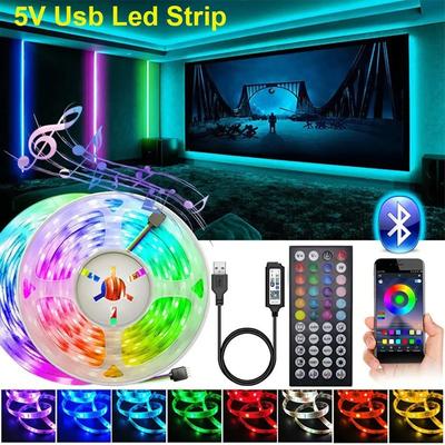1-30M 5050 Smart Led Strip Usb 15 20 Metros Wifi Alexa Rgb Led Ice Tape String 5V Led Light Plug para Parede Sala Led Ribbon Lamp Chain