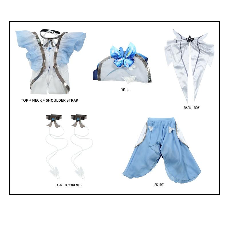 Shorekeeper Wuthering Waves Cosplay Costume Woman Dress Game Party Play Role