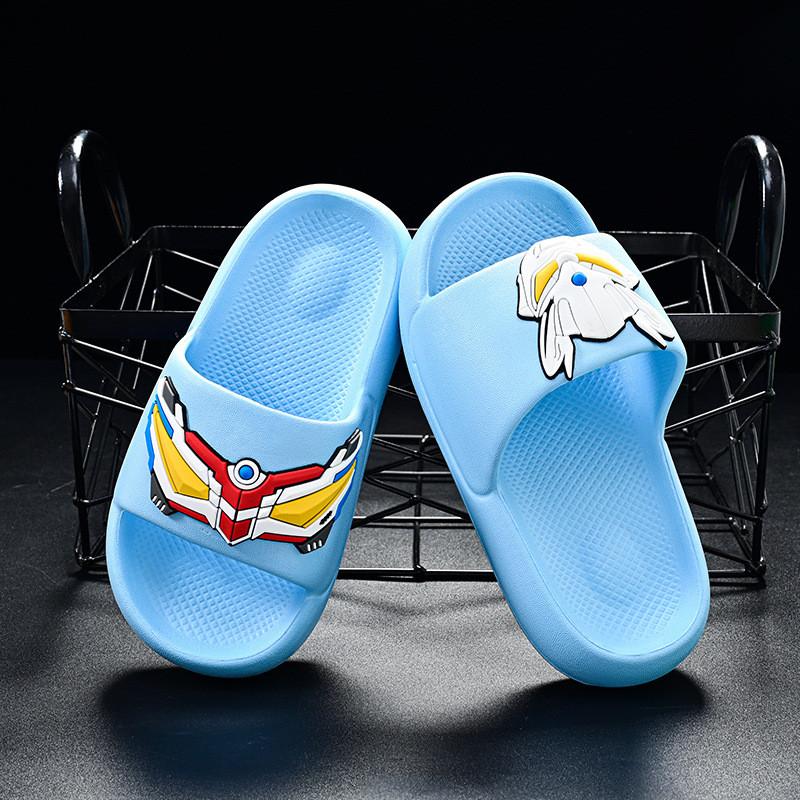 

Soft Flexible And Childrens Eva Home Slippers With Cartoon Style And Reliable Slipresistant Soles Light Blue,40/41