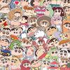 300 Cartoon Shin-chan Stickers: Cute, Waterproof Japanese Anime Collection Featuring Shinnosuke Nohara - Hot Seller.