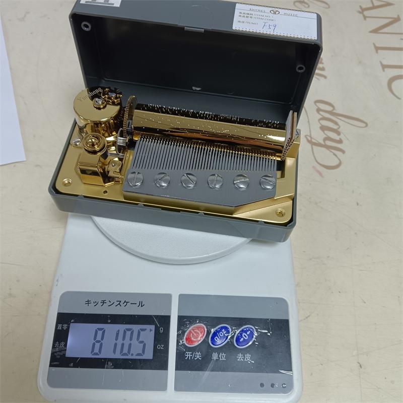 High-end Music Enthusiast Automatic Custom Song 50 Note Music Box Movement Music Gifts