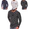 Mens Long Sleeve Oneck Tshirt With Unique Pattern And Comfortable Fit In Multiple Colors