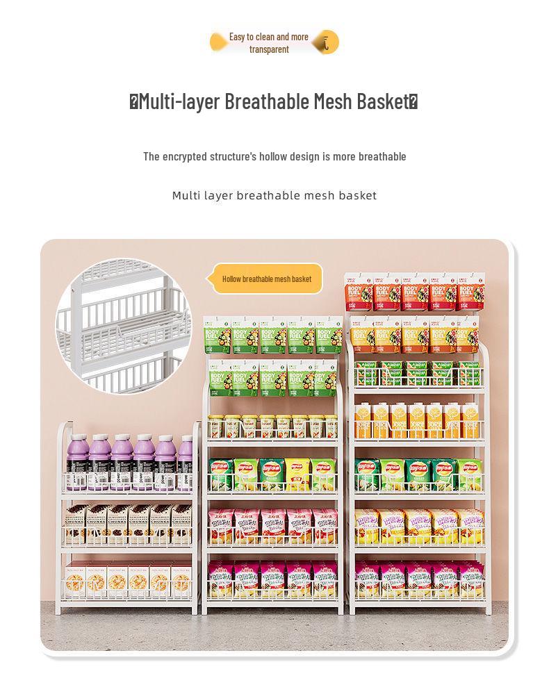 Multi-layer Snack & Drink Display Stand for Checkout Counters and Toy Shelves
