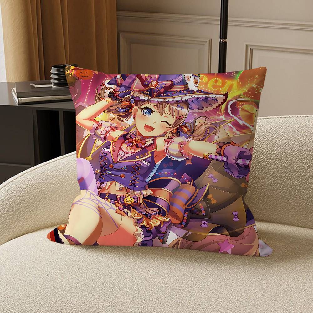 Yamabuki Saaya Office Cushion Pillowcase Car Cushion Cover45X45CM Lumbar Pillowcase Sofa Pillowcover