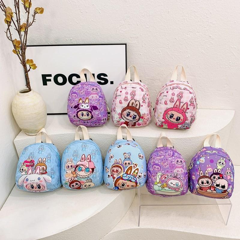 Backpack Featuring Kids Patterned Print Padded Shoulder Travel Straps