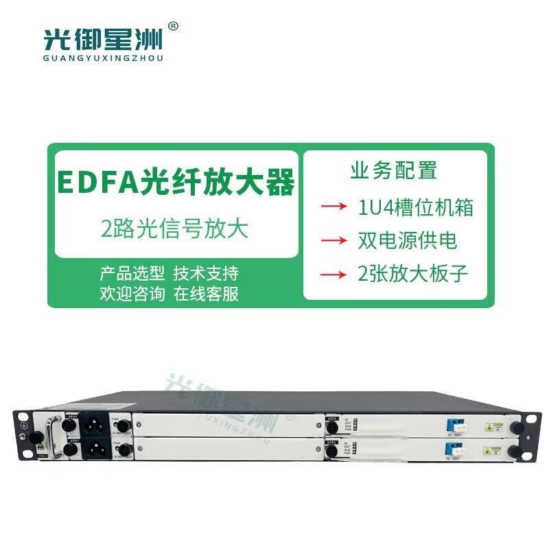 GY-E5200 Dual Power 2-Channel EDFA Fiber Amplifier