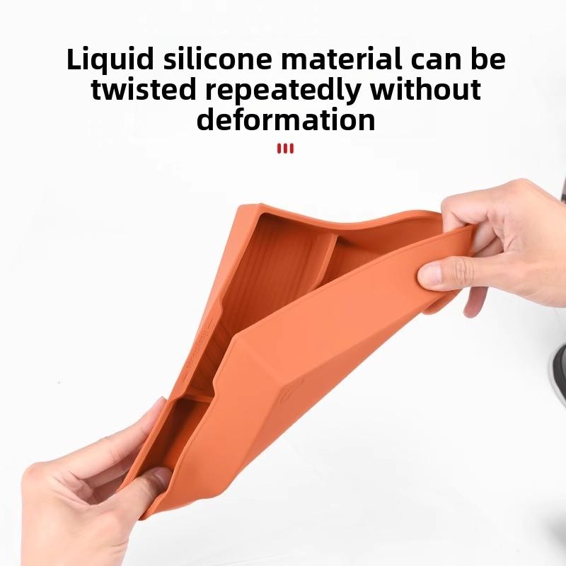 For Li Auto L6 L8 L9 2022-2025 Without Refrigerator Model Car Upper and Lower Silicone Storage Boxes of Armrest Box Accessories