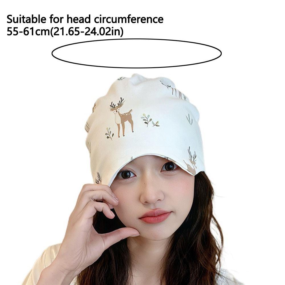 Breathable Postpartum Confinement Hat Eye Mask Dual-purpose Maternal Headscarf 2in1 Soft Women's Sleep Cap Maternal Care