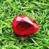 25.10 Ct Heated Ceylon Red Ruby Pear Cut Faceted Loose Gemstone
