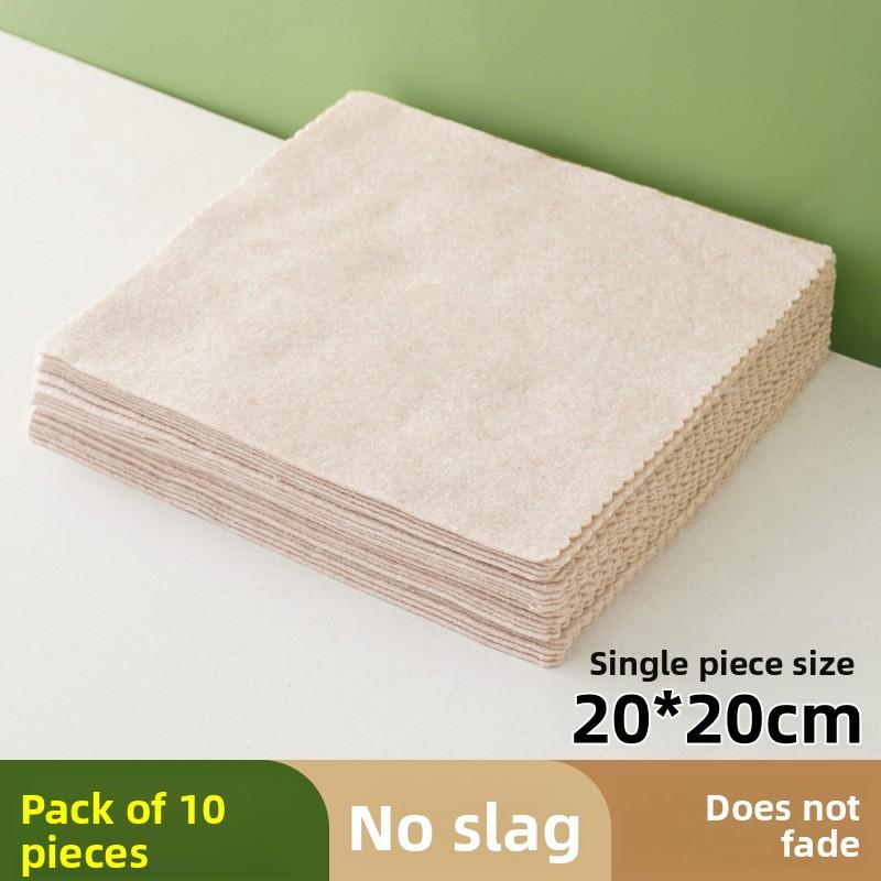 Thickened Squash Cloth Dishwashing Towel - Oil-Removing Without Shedding Fibers - Household Absorbent Non-Greasy Cleaning Cloth