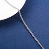 Glitter Chain Necklace Stainless Steel Jewelry Accessories for Women Men Silver/Gold Plated Choker on the Neck Collar DIY