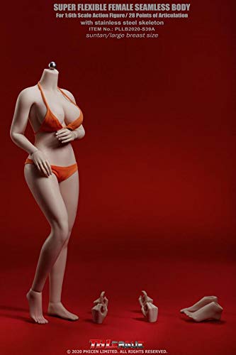 

[TOYBARJAPAN] 1/6 Scale Action Figure TBLeague PLLB2020-S39A Tanned, Voluptuous, Ultra-Flexible Seamless Body with Underwear (Head Not Included)
