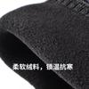 Knitted Hat Men's Winter Fleece Black Striped Wool Hat Women's Outdoor Cycling Pullover Headcap