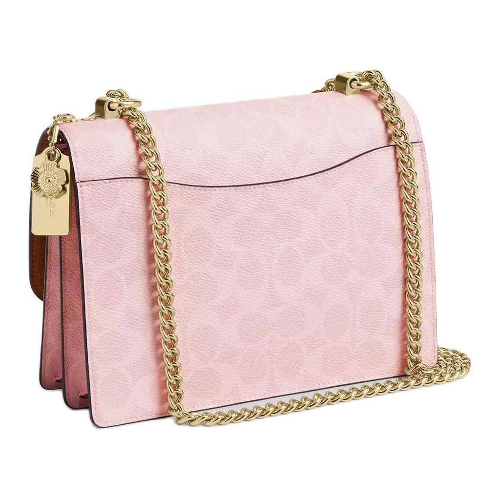 Coach Klare 16 Coated Canvas Shoulder Crossbody Bag Women Bags Gold Pink CEL11-IMPO