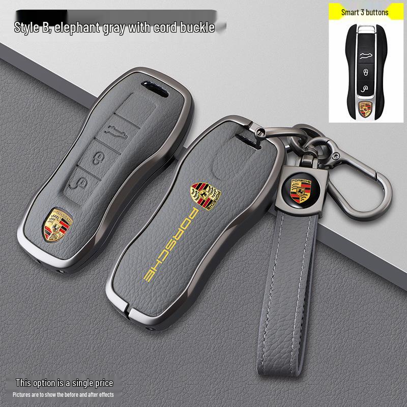 Porsche Model B Elephant Grey Key Case
