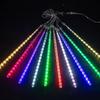 Waterproof Outdoor LED Meteor Shower Tree Lights: Decorative Hanging Lights for Courtyard and Christmas.