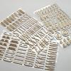 3Sheets Self Adhesive Gold Letter Stickers Waterproof Stationery Stickers  Journal Decoration