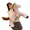 Horse Brown Animal Plush Toys Cute Cartoon Short Gift Children Bedroom Doll