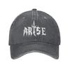 Fashion ARISE! 005 Solo Leveling Sung Jinwoo Baseball Cap Unisex Style Distressed Denim Headwear Running Golf Soft Caps Hat
