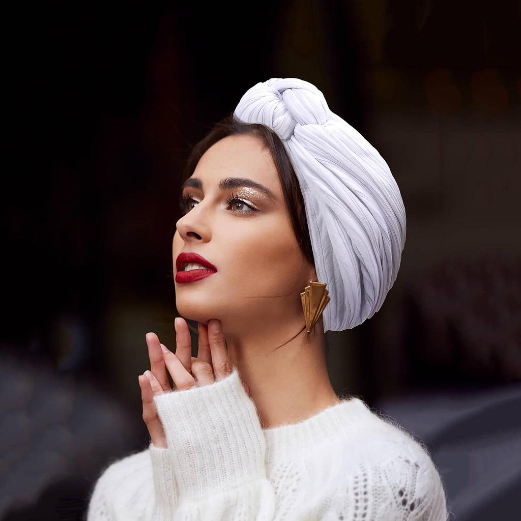 Women's Silver Thread Cross-Knot Beanie - Spring/Autumn Fashion, European & American Style, Adult Wrinkled Pullover Hat