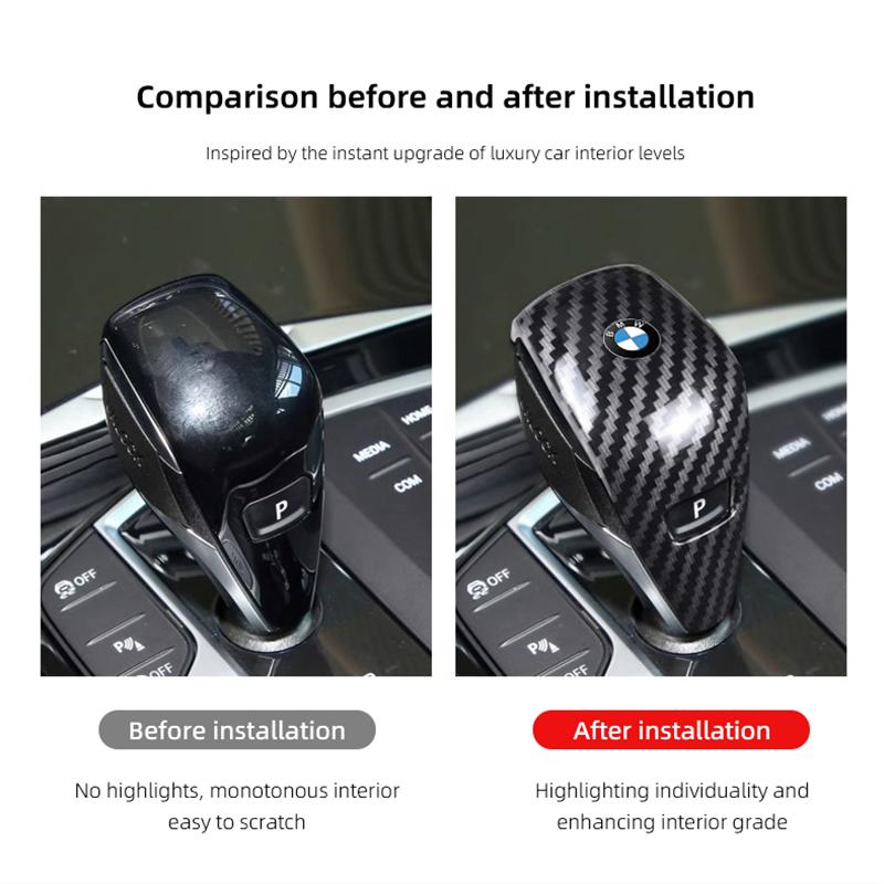 BMW Car Gear Shift Handle Protective Cover ABS Trim Sticker For BMW M E46 E90 E60 F30 F10 E39 E36 F20 G30 G20 E87 E92 E91 E30 X5