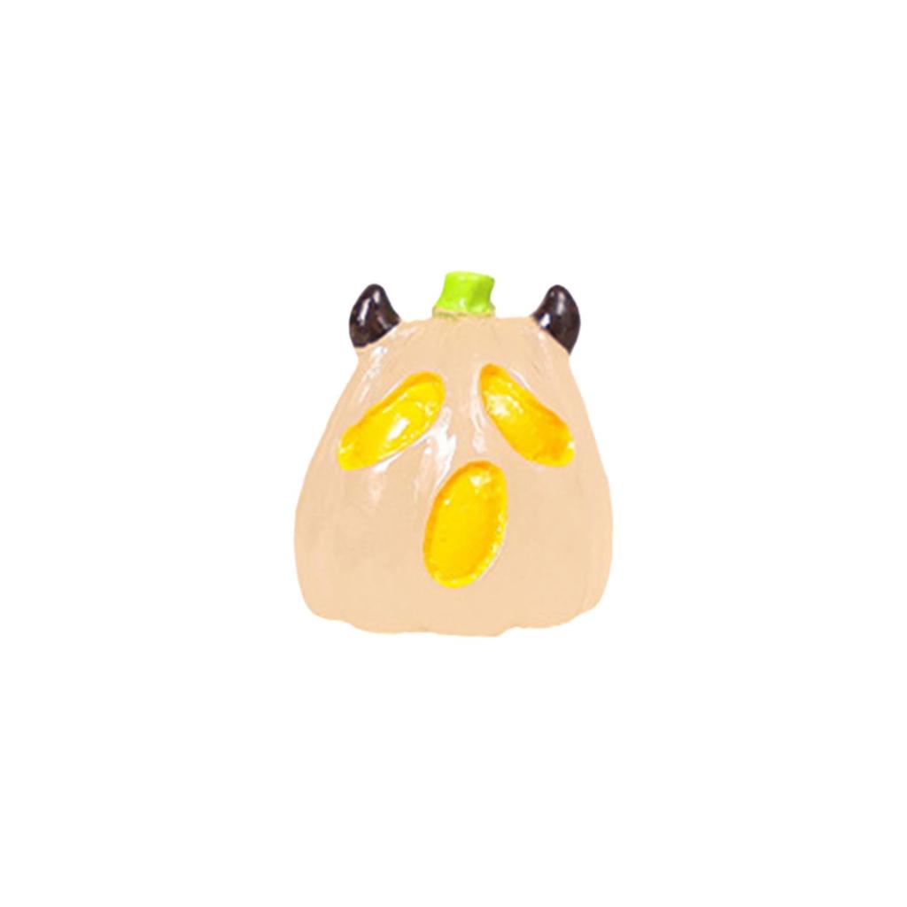 Halloweenská světelná soška, Pryskyřičné ozdoby, Roztomilá miniatura, Světelné malé ozdoby