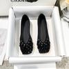 Women Flats Shoes New Fashion Women Mary Janes Crystal Shoes 2025 Luxury Female Shallow Footwear Ladies Dress Cozy Brand Shoes