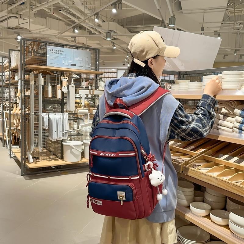Grundschul-Schulranzen Studenten-Rucksack Große Kapazität Farbkontrast-Rucksack