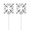 1 Pair Feather Metal Bells Nipple Clamps SM Nipple Ring Flirting Teasing Sex Toys Bondage Kit Slave Bdsm Girl Exotic Accessories