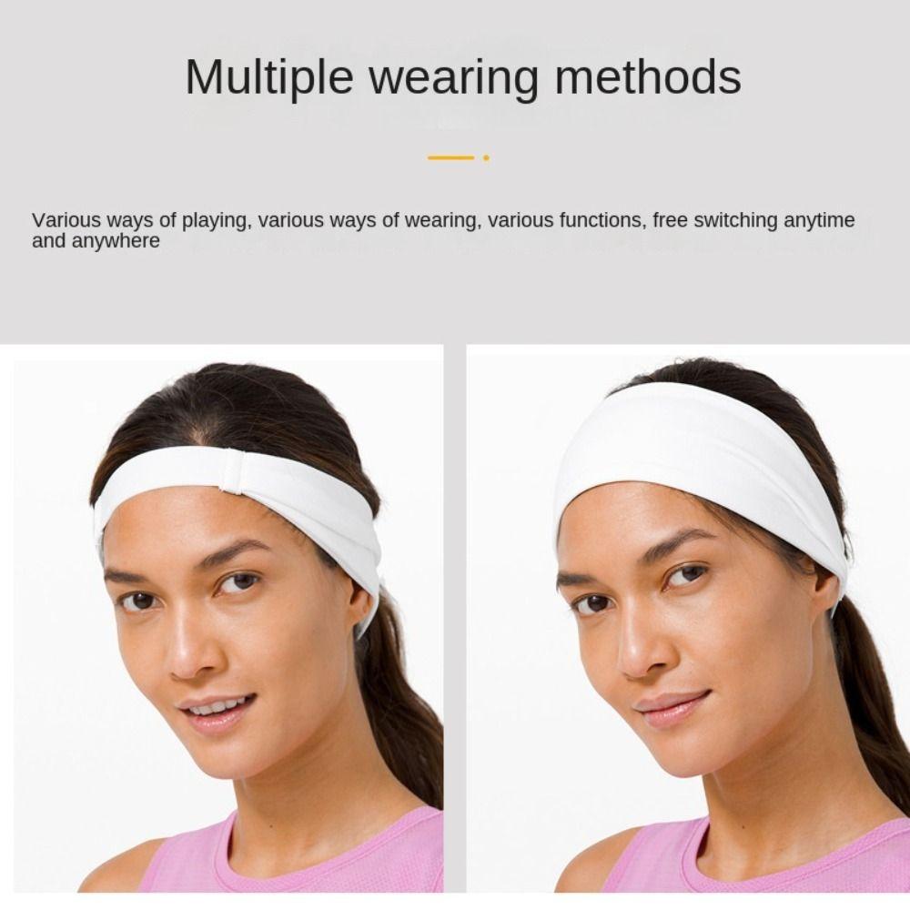 Polyester Fibre/Spandex Headwear Absorb Sweat Head Band High Elastic Sports Sweat Head Band  Unisex