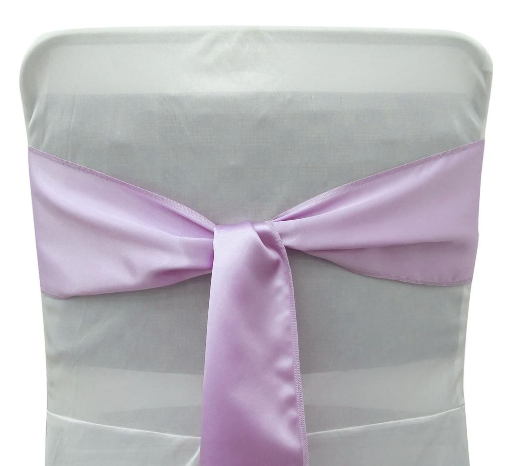 Darling Souvenir Pack Of 125 Satin Chair Sashes Bow Sash For Wedding & Events Supplies Party Decoration Chair Cover Sash - Colors