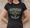 Glaube Jesus ist König Christus Soldat Armee Gott Damen T-Shirt Herren Damen T-Shirts Top Tailored Cotton