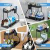 Modern Kitchen Cabinet Organizer Multi-tier Pull-out Storage Rack Ideal for Small Kitchens Dishwasher-safe and Easy to Assemble