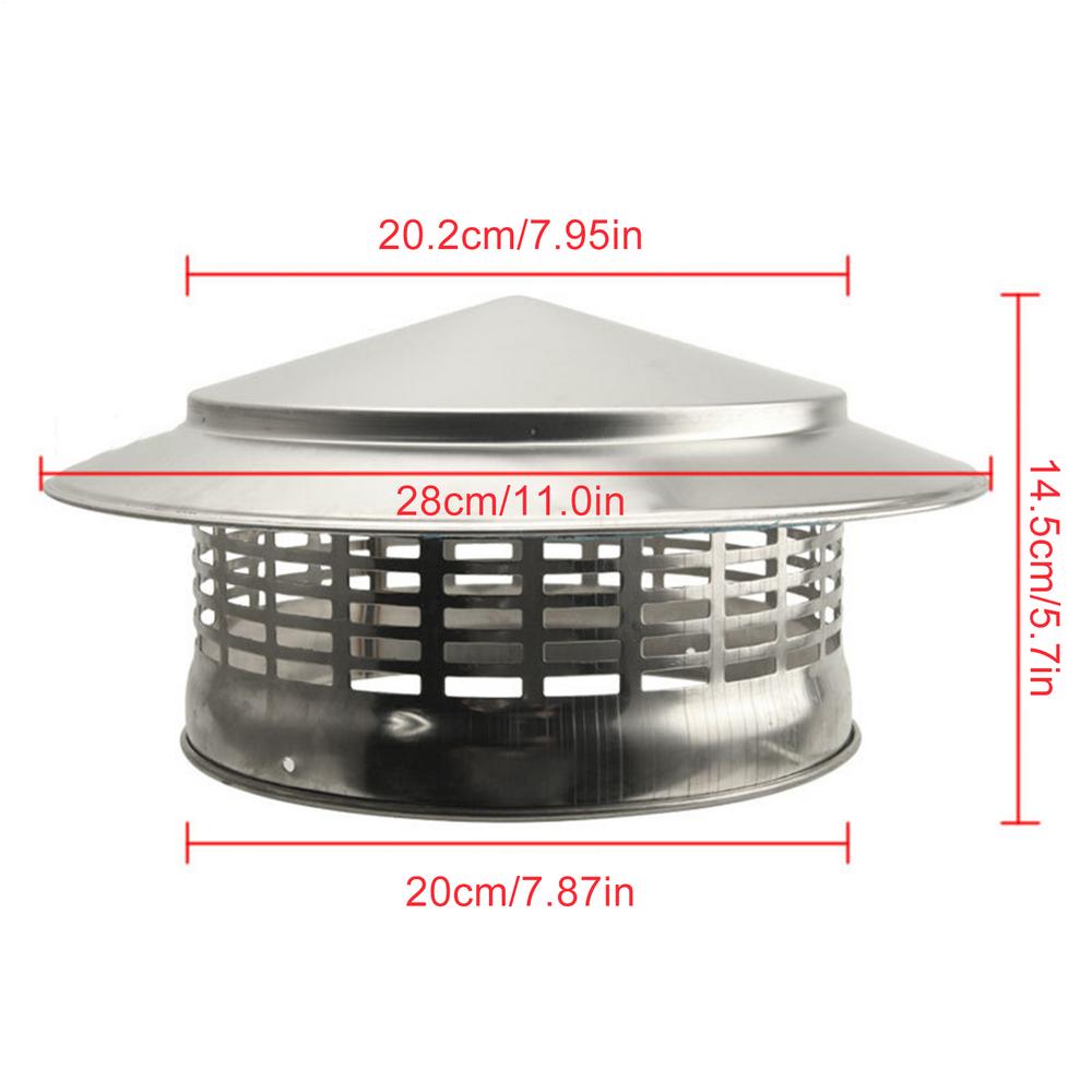 Kamin Kaminhauben Kamin Dachabdeckung Edelstahl Heimbedarf Für Dach Regen- und Vogelschutz Passt auf Schornsteine aller Größen