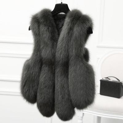 Plus Size Women's Slim Vest Gilet Outwear Warm Faux   Waistcoat Coat Vest