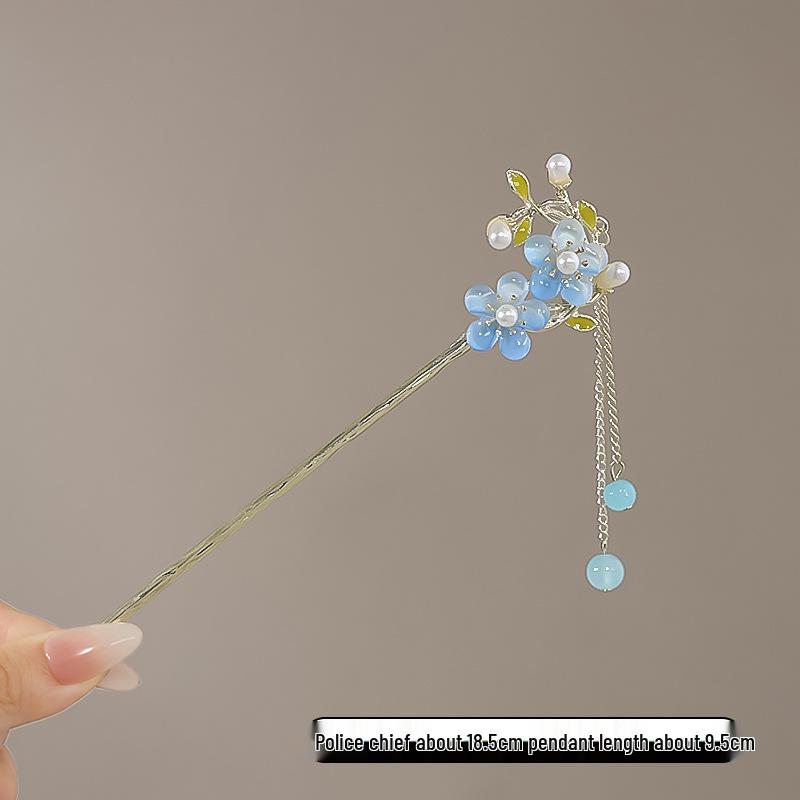 Vintage Chinese Style Hairpin for Updos - Elegant Retro Hair Stick with Tassel for Qipao