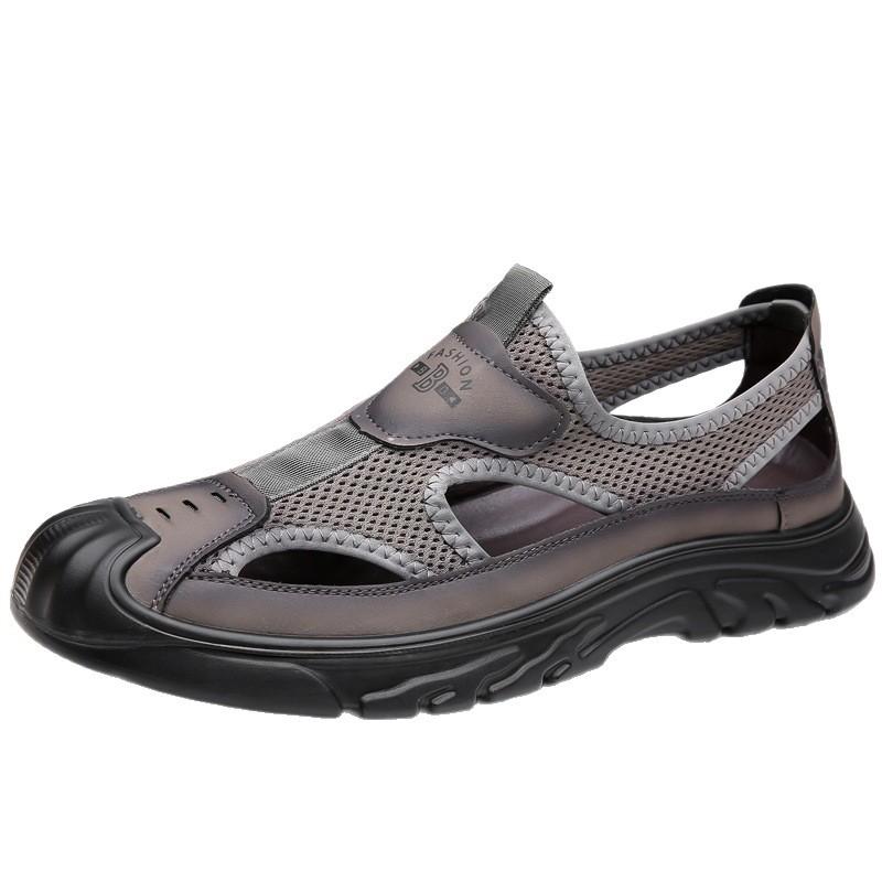 Sandals men's 2025 new summer sports leisure breathable hollow outer wear non-slip lightweight hole shoes