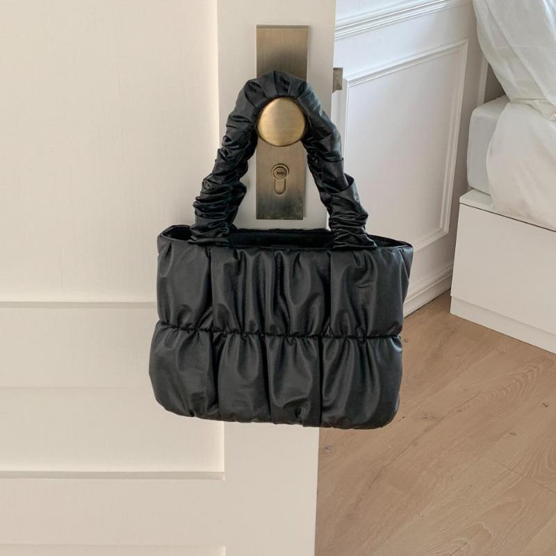 Premium Tote Bag Fashion Folds Daily Work Commuter Bag Trend Versatile Handbag Women