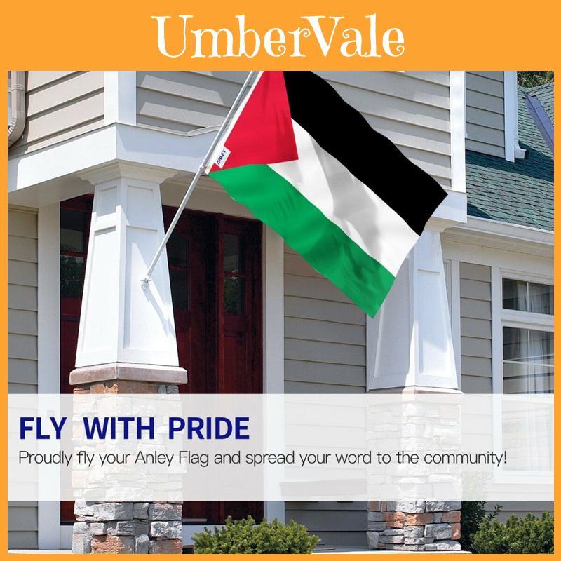 Llamativa Pancarta de Desfile de Palestina de 5 x 3 Pies Ojales Metálicos Free Gaza Libertad Palestina