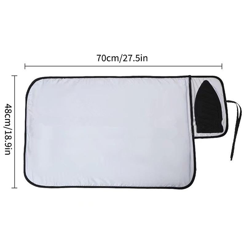 Foldable Ironing Blanket Ironing Mat Thick Portable Travel Ironing Pad Isolate Heat Pad Cover For Washer Dryer Table Top Counter
