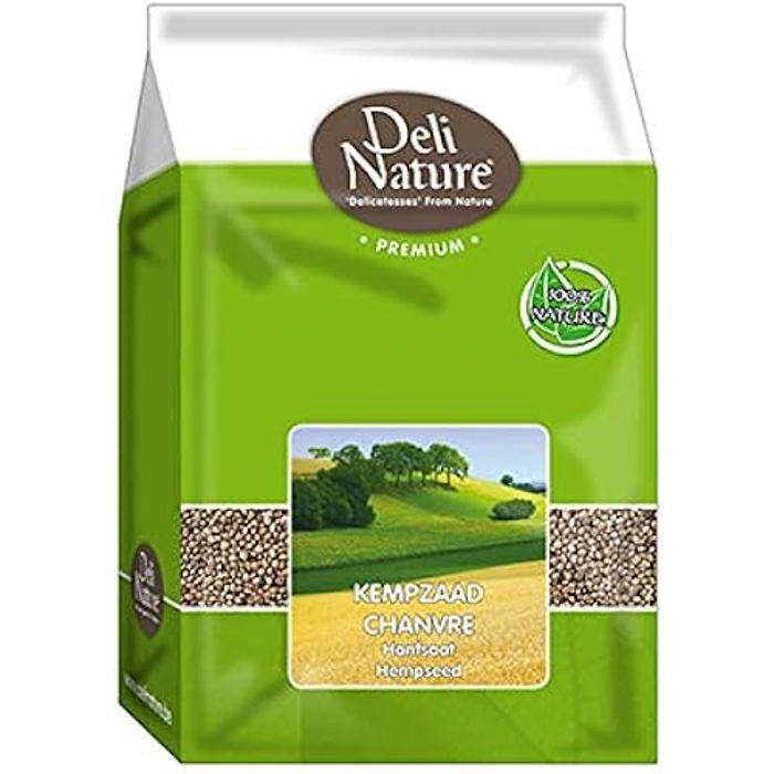 Graine De Chanvre - DELI NATURE - 4000 G - Mélange De Graines - Alimentation Équilibrée - Aliment Essentiel