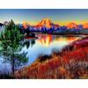 Full Drill Diamond Embroidery Mountains And Rivers Scenery Craft Kit 5d Diamond Mosaic Landscape Needlework Home Deco