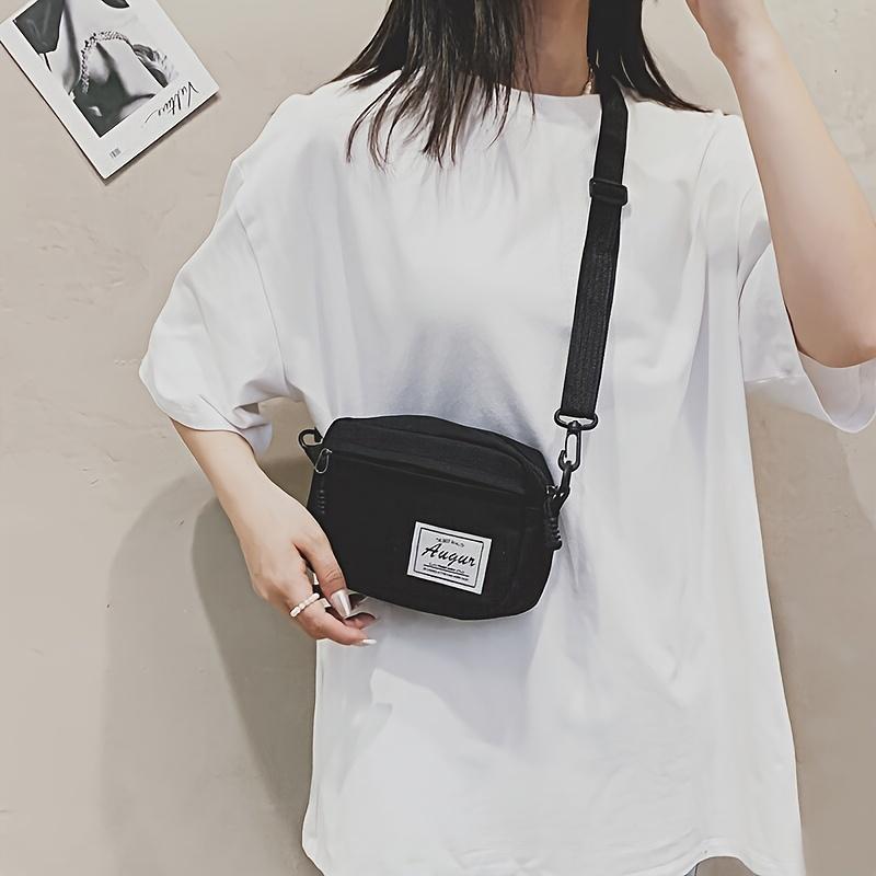 Crossbody Bag for Women Multi-Color Minimalist Design with Adjustable Strap Zip Closure & Polyester Lining Versatile Casual Shoulder Purse