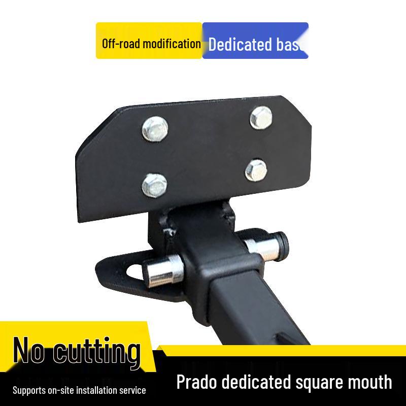Prado Off-Road Tow Bar with Square Rear Bumper and Anti-Collision Feature