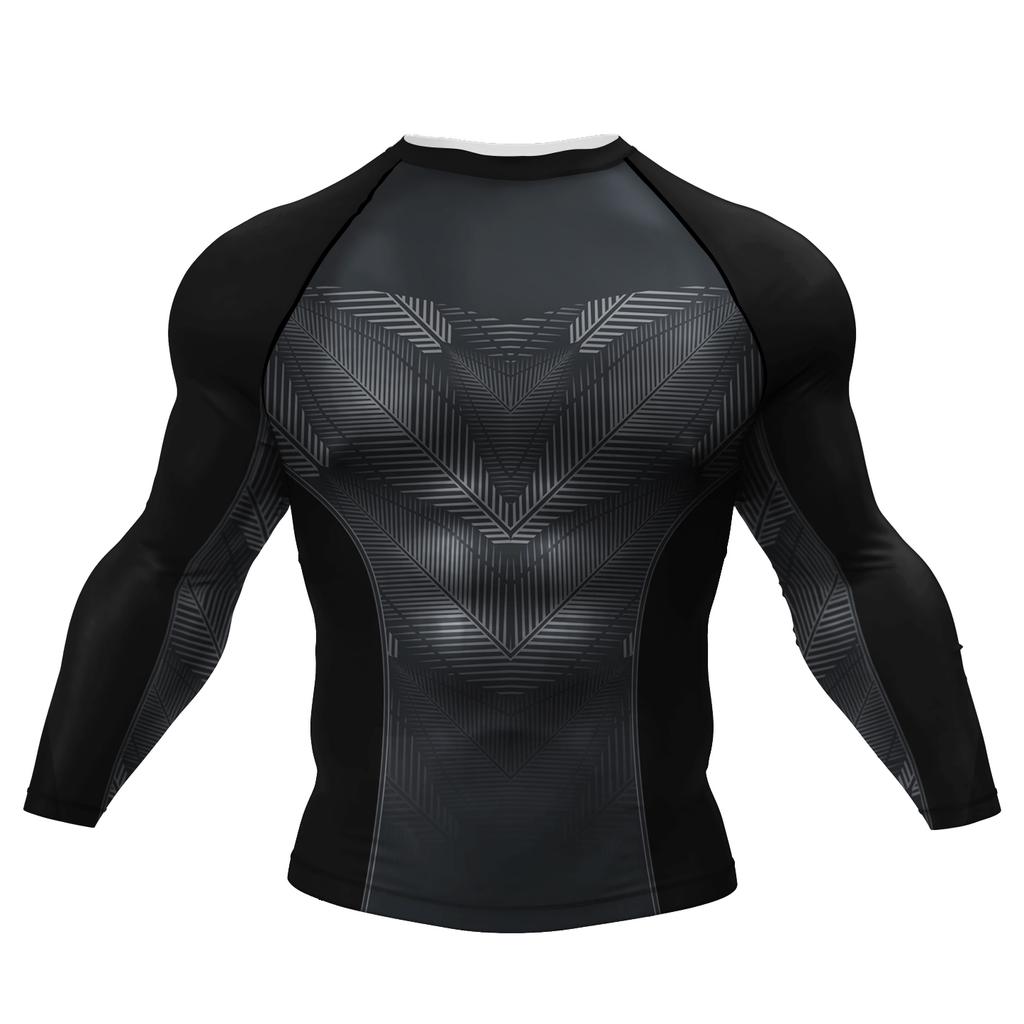 T-shirt de compression pour homme Cody Lundin Tattoo pour la salle de sport Masculin Sublimation Manches longues Rashguard BJJ Jiu Jitsu Boxe Maillot Personnalisé