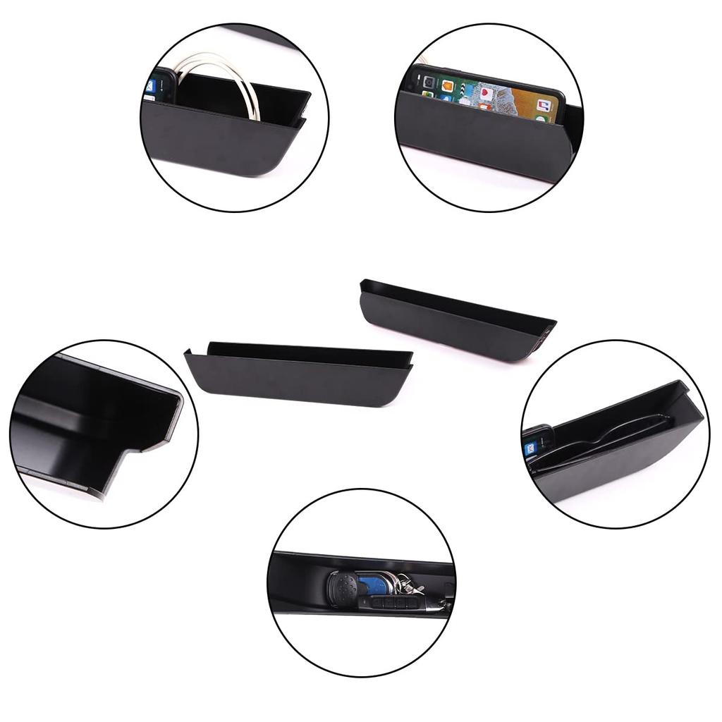 Console Storage Box for Land Rover Defender Car Center Console Exterior Console Storage Box for Small Interior Easy ABS Set of 2 (2020-2024), Tray,