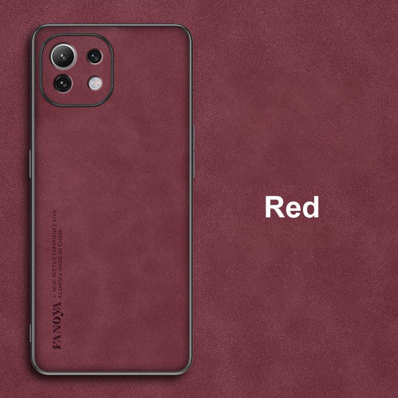 

Для Xiaomi Mi 11 Lite 5G NE Чехол Роскошный Чехол для телефона из ПУ кожи Для Xiaomi Mi 11i 11 Ultra 11T Pro Задняя крышка Силиконовая защита Mi 11 Lite 5G NE красный